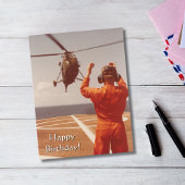 Hubschrauberflugzeug-Foto, Coole Luftfahrt Geburts Postkarte