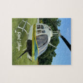 Hubschrauberflugzeug-Foto, Spielabend, Personalisi Puzzle (Horizontal)