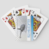 Hubschrauberflugzeug Spielkarten (Rückseite)