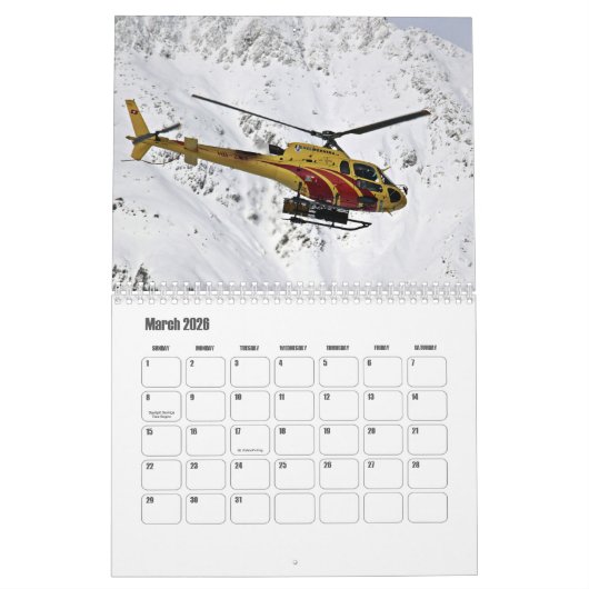 Hubschrauberkalender Kalender (Mär 2026)