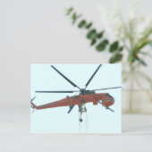 Hubschrauberkran Postkarte (Stehend Vorderseite)