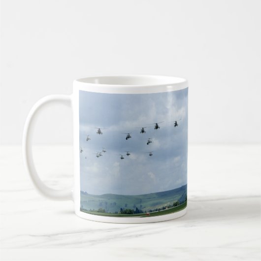 Hubschrauberluftparade Kaffeetasse (Links)