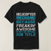 Hubschraubermechanik Phantastisches Spendenstück T-Shirt (Design vorne)