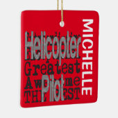 Hubschrauberpilot Extraordinator CUSTOM Keramikornament (Rechts)