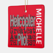 Hubschrauberpilot Extraordinator CUSTOM Keramikornament (Links)