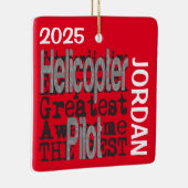 Hubschrauberpilot Extraordinator CUSTOM Keramikornament (Rechts)