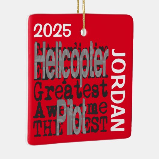 Hubschrauberpilot Extraordinator CUSTOM Keramikornament (Rechts)