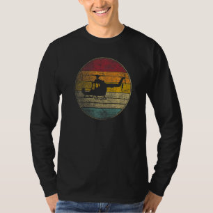 Hubschrauberpilot Flug Gif Retro-Stil Vintage 80 T-Shirt