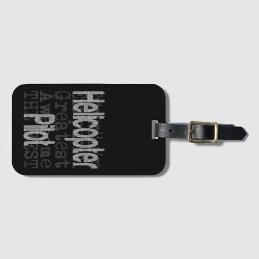 Hubschrauberpilot Gepäckanhänger (Vorderseite (Horizontal))