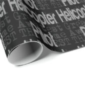 Hubschrauberpilot Geschenkpapier (Rolleneckpunkt)