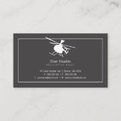 Hubschrauberpilot | Lufttaxi Visitenkarte (Vorderseite)