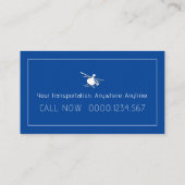 Hubschrauberpilot | Lufttaxi Visitenkarte (Rückseite)