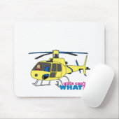 Hubschrauberpilot Mousepad (Mit Mouse)