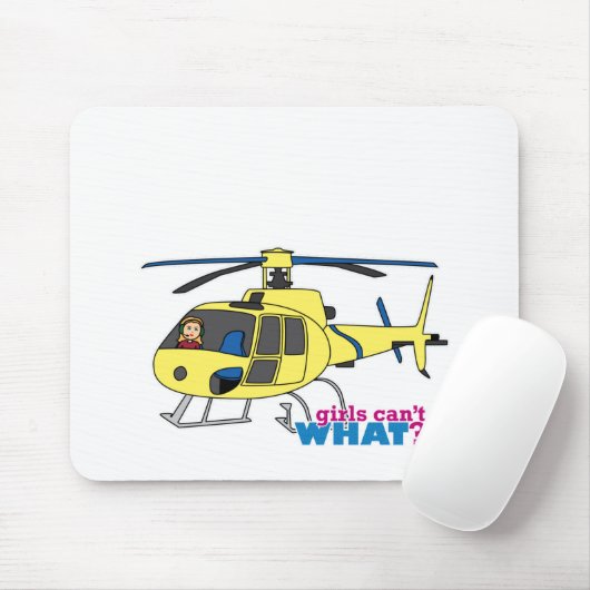 Hubschrauberpilot Mousepad (Mit Mouse)