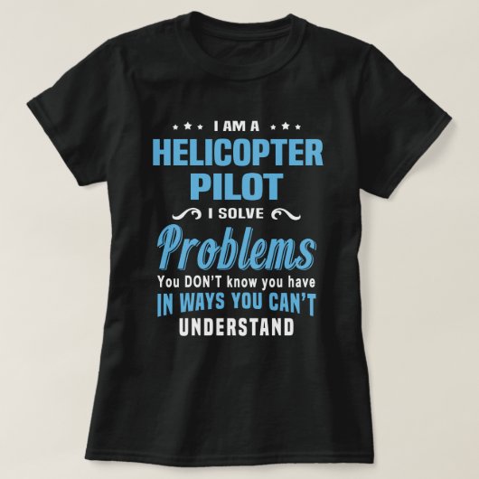Hubschrauberpilot T-Shirt (Design vorne)