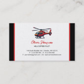 Hubschrauberpilot | Transport Visitenkarte (Vorderseite)