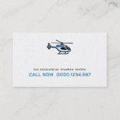 Hubschrauberpilot | Transport Visitenkarte (Rückseite)