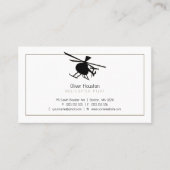 Hubschrauberpilot | Transport Visitenkarte (Vorderseite)