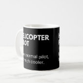 Hubschrauberpilot wie ein normaler Pilot, aber Coo Kaffeetasse (Vorderseite Links)