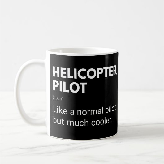 Hubschrauberpilot wie ein normaler Pilot, aber Coo Kaffeetasse (Links)