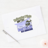 Hubschrauberpiloten fliegen nicht [OH-58] Ovaler Aufkleber (Umschlag)