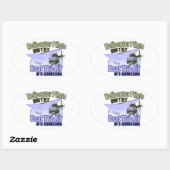 Hubschrauberpiloten fliegen nicht [OH-58] Ovaler Aufkleber (Blatt)