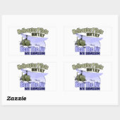 Hubschrauberpiloten fliegen nicht [UH-1] Rechteckiger Aufkleber (Blatt)