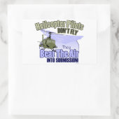 Hubschrauberpiloten fliegen nicht [UH-1] Rechteckiger Aufkleber (Tasche)