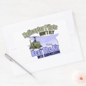 Hubschrauberpiloten fliegen nicht [UH-1] Rechteckiger Aufkleber (Umschlag)