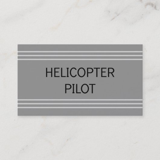 Hubschrauberpilotenkarte Visitenkarte (Vorderseite)