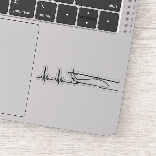 Hubschrauberpuls Aufkleber (Detail)