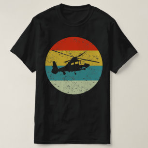 Hubschrauberrücklauf Vintage Silhouette 70er T-Shirt