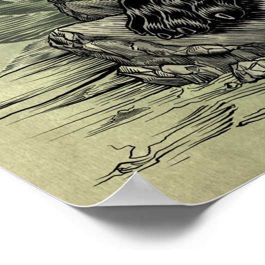 Hubschrauberschrittträger Poster (Ecke)