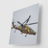 Hubschrauberuhr Quadratische Wanduhr (Winkel)