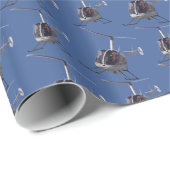 Hubschrauberumschlagpapier Cooler Chopper Pilotpap Geschenkpapier (Rolleneckpunkt)