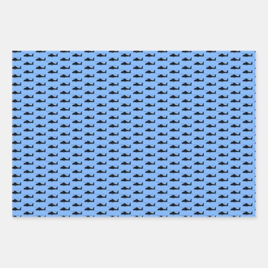 Hubschrauberumschlagpapier Geschenkpapier Set (Vorderseite 2)