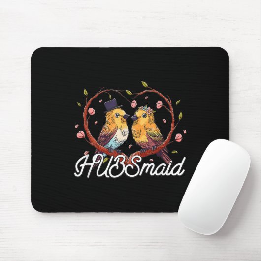 Hubsmaid Bride Funny Future Ehefrau Spaß Wedding B Mousepad (Mit Mouse)
