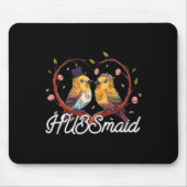 Hubsmaid Bride Funny Future Ehefrau Spaß Wedding B Mousepad (Vorne)