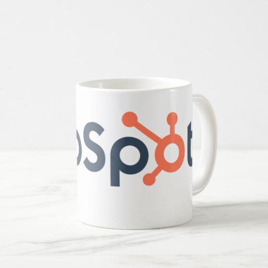 Hubspot-Design Kaffeetasse (VorderseiteRechts)