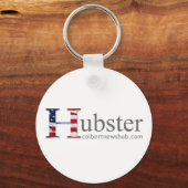 Hubster - Button-Abzeichen Schlüsselanhänger (Vorderseite)
