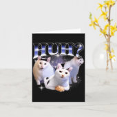 Huch lustige dankbare Katze Stud seltsam Bootleg s Karte (Gelbe Blume)