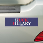 Huck Fillary - Anti-Hillary - Weiß - .png Autoaufkleber (Auf Auto)