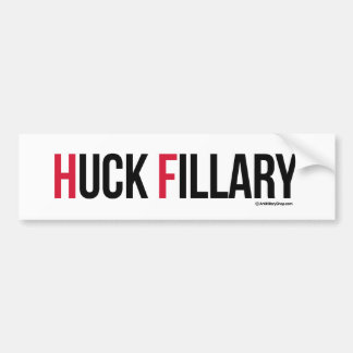 Huck Fillary - AntiHillary Anti-Hillary - .png Autoaufkleber