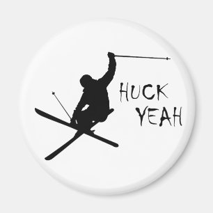 Huck ja (Skifahren) Magnet