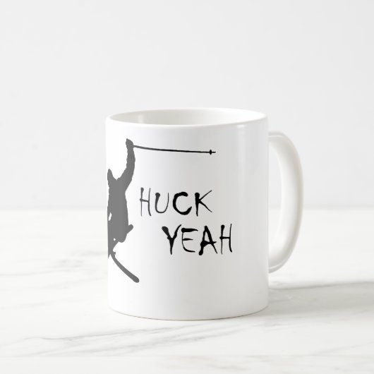 Huck Yeah (Ski) Kaffeetasse (VorderseiteRechts)