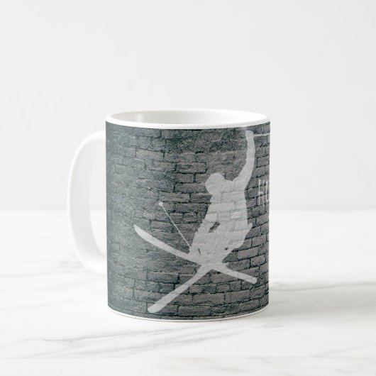 Huck Yeah (Ski) Kaffeetasse (Vorderseite Links)