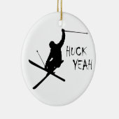 Huck Yeah (Ski) Keramikornament (Rechts)