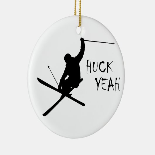 Huck Yeah (Ski) Keramikornament (Rechts)