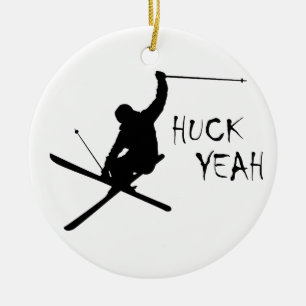 Huck Yeah (Ski) Keramikornament