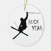 Huck Yeah (Ski) Keramikornament (Links)
